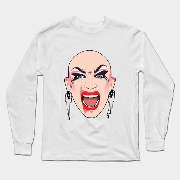 Sasha Velour Drama Long Sleeve T-Shirt by Jakmalone